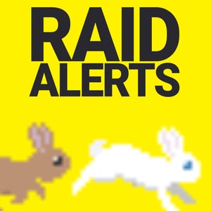 Bunny Raid Alerts for Twitch Streams, Animated Cute Pixel Rabbit Hare Overlay Asset, Host Raid Notifications for Streamers & VTubers