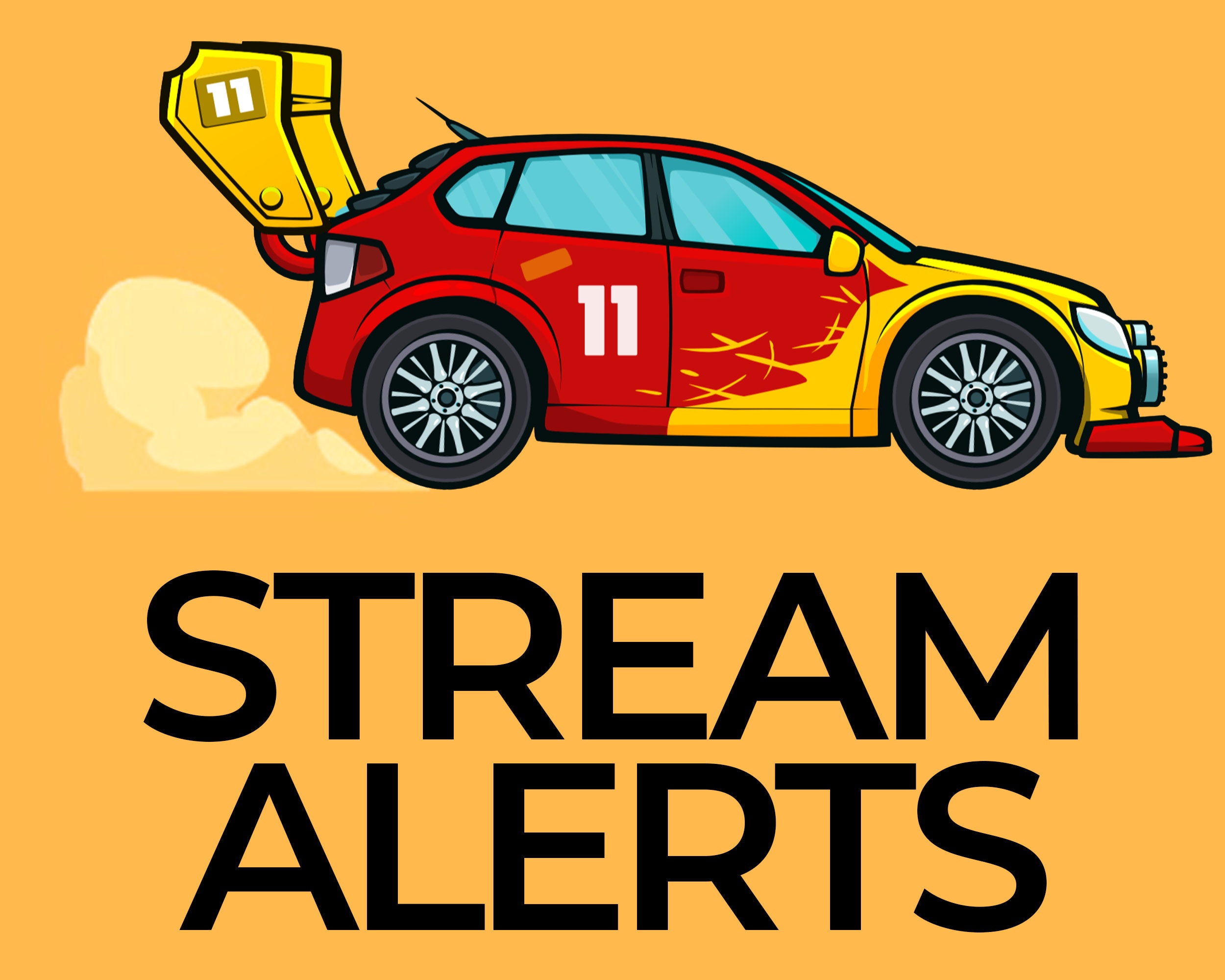 Rally Car Animated Alerts for Twitch Streams, Racing Vehicle Overlay ...