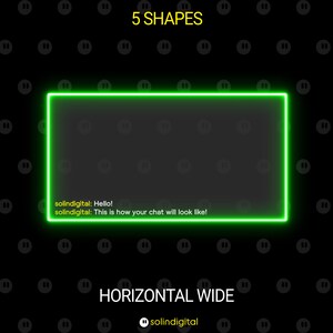 Saber Twitch Chat Box, 2 Layers, 5 Shapes, Animated and Static Space ...