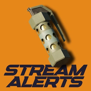 Alerty transmisji Flashbang dla Twitch, animowany zasób nakładki FPS Counter CoD Strike, darowizna na rajd cheerleaderów dla streamerów i VTuberów