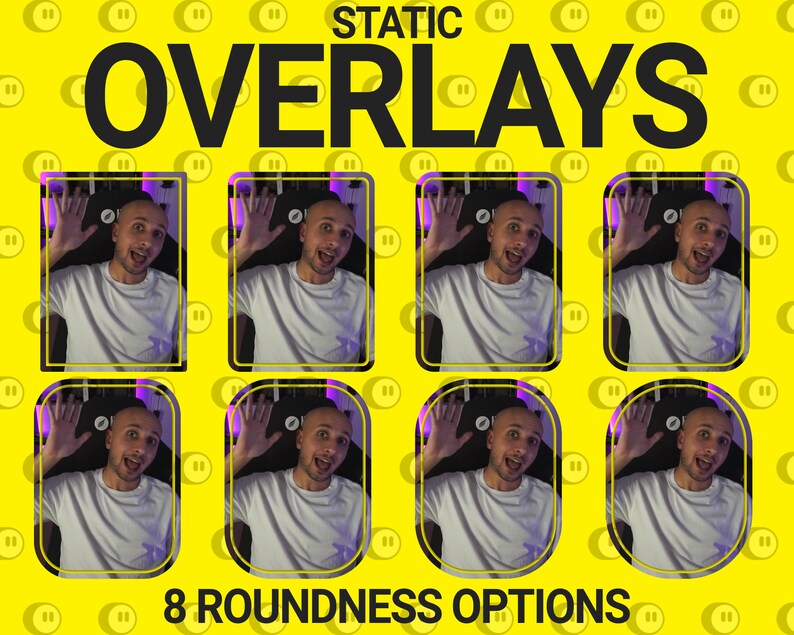 Minimal Border Mask Overlays, Camera Masks and Shadows for Streaming ...