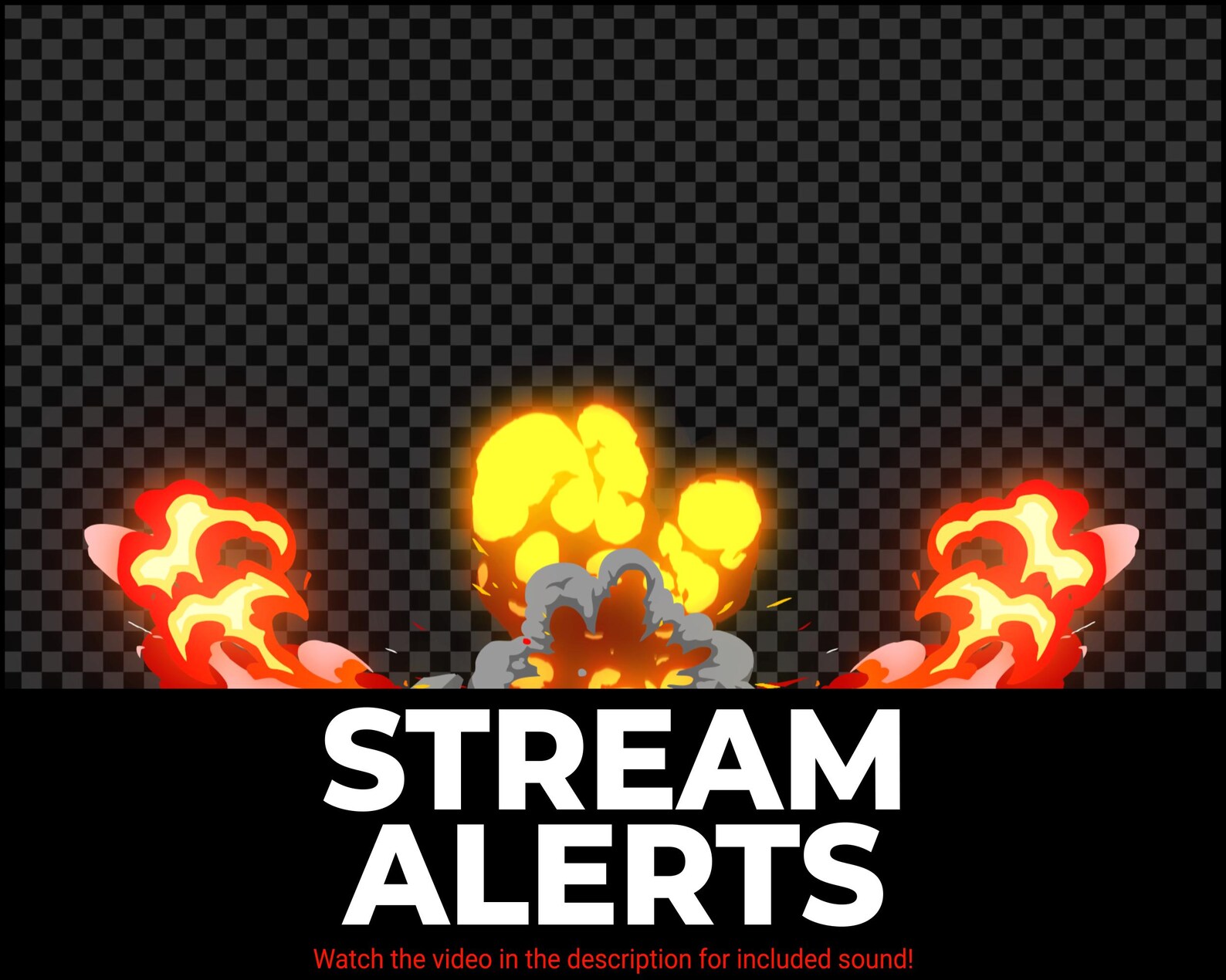 Streamers Fall Gif Meteor Stream Alerts, Comet Fall Impact Fire Overlay Sound Assets With ...