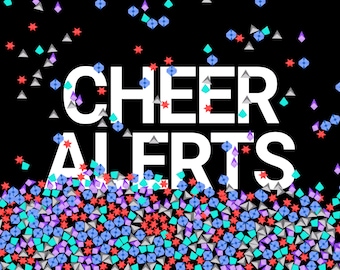 Raining Bits Cheer Alerts, Diamonds Bits Treasure Sound Overlay for Twitch, For Streamers & VTubers