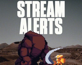 Tiny Knight Stream Alerts | Pixel RPG Battle Animation | Retro Fantasy Twitch Alert | OBS Streamlabs Overlay | VTuber & Streamer Asset