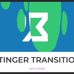Melt Effect Animated Stinger Transition, Twitch Overlays for Streamers, Scene Stinger Transition for OBS