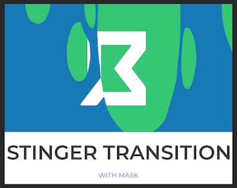 Melt Effect Animierter Stinger Übergang, Twitch Overlays für Luftschlangen, Scene Stinger Übergang für OBS