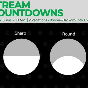 Puede incluir: Dos temporizadores circulares de cuenta atr&aacute;s, uno con un borde afilado y otro con un borde redondeado. Ambos temporizadores son grises y blancos, con la parte gris representando el tiempo restante.