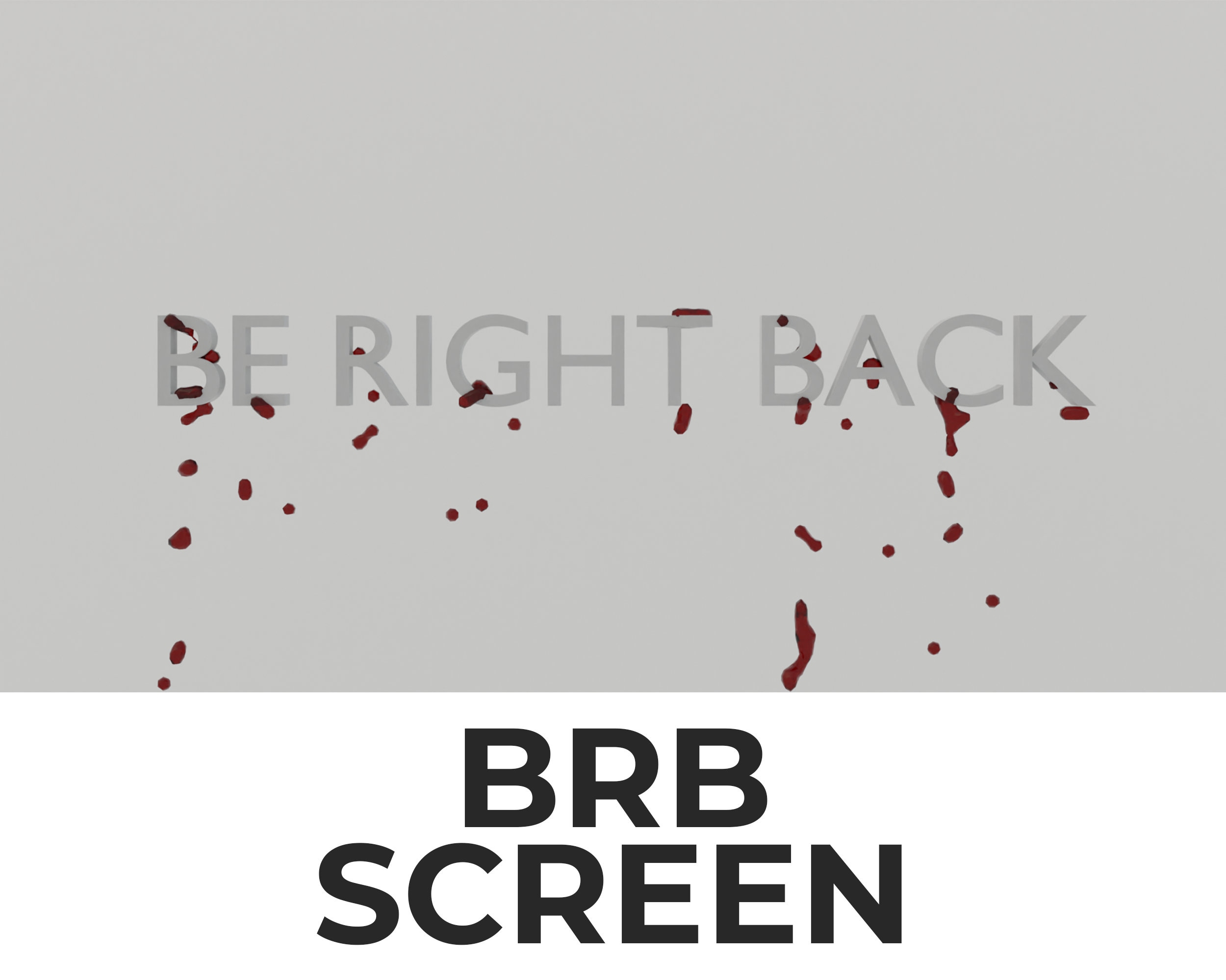 brb. (Be Right Back) | Art Print