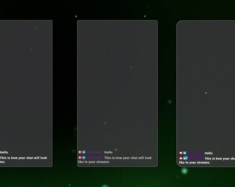 Twitch Minimal Chat Box, Scalable, Mix and Match Stream Overlays for OBS,  Semi-transparent, With Shadow 
