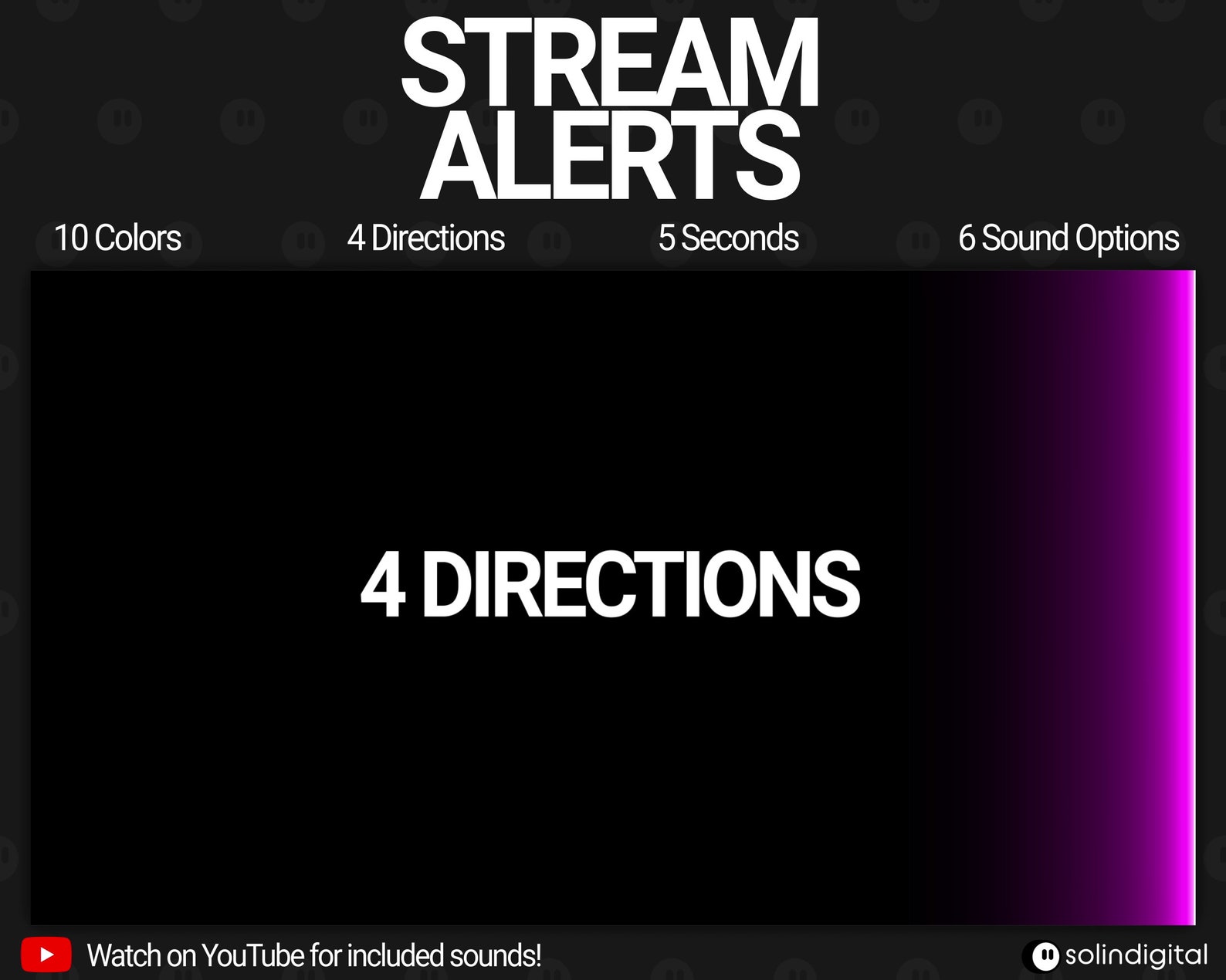 Neon Minimal Fullscreen Alerts, 10 Colors With 6 Sounds, Animated Light ...
