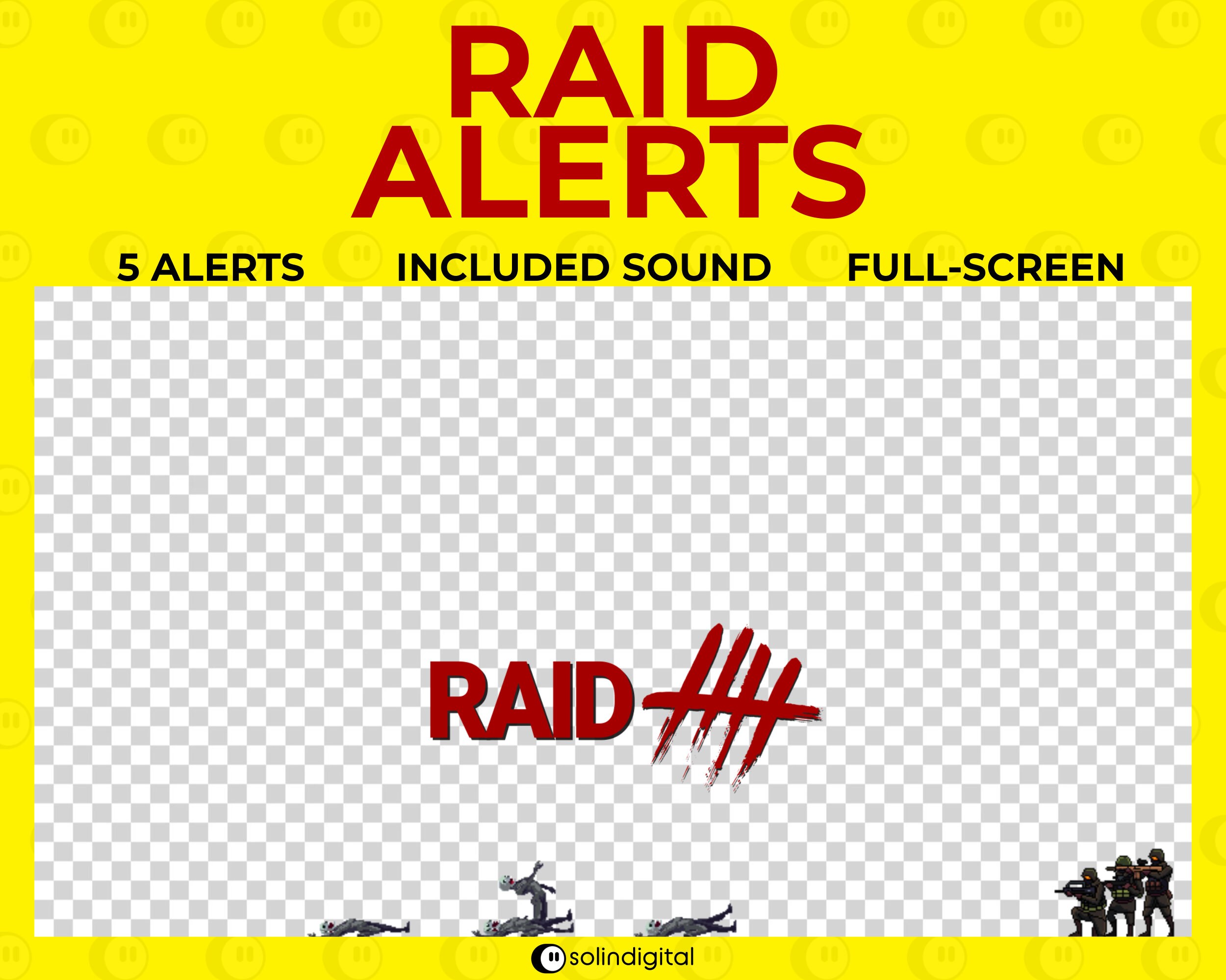 COD Zombie Raid Alerts for Twitch Streamers, Spooky Halloween Stream ...