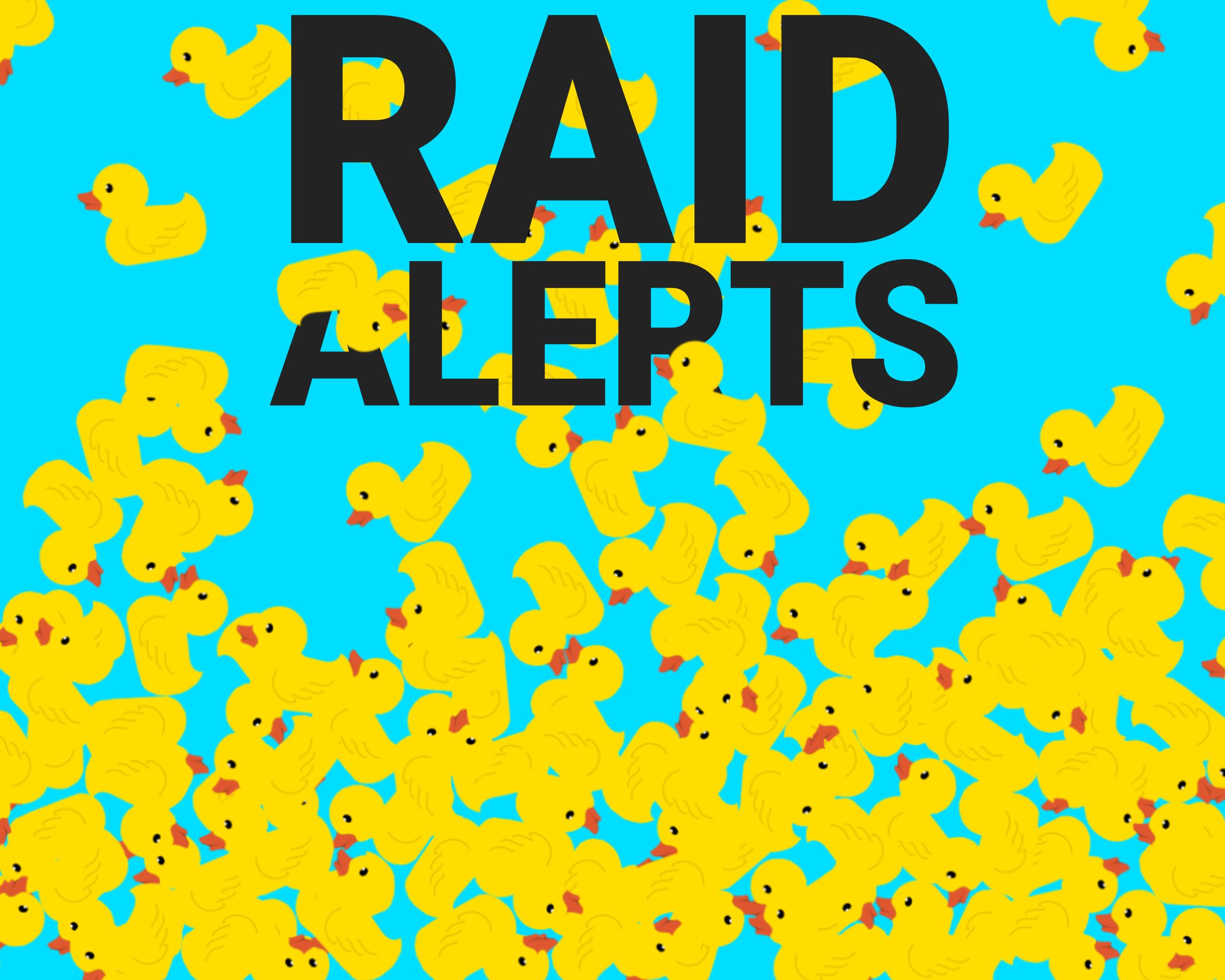 Rubber Ducks Raid Alerts, Cute Chibi Host Kawaii Bird Funny Animal ...