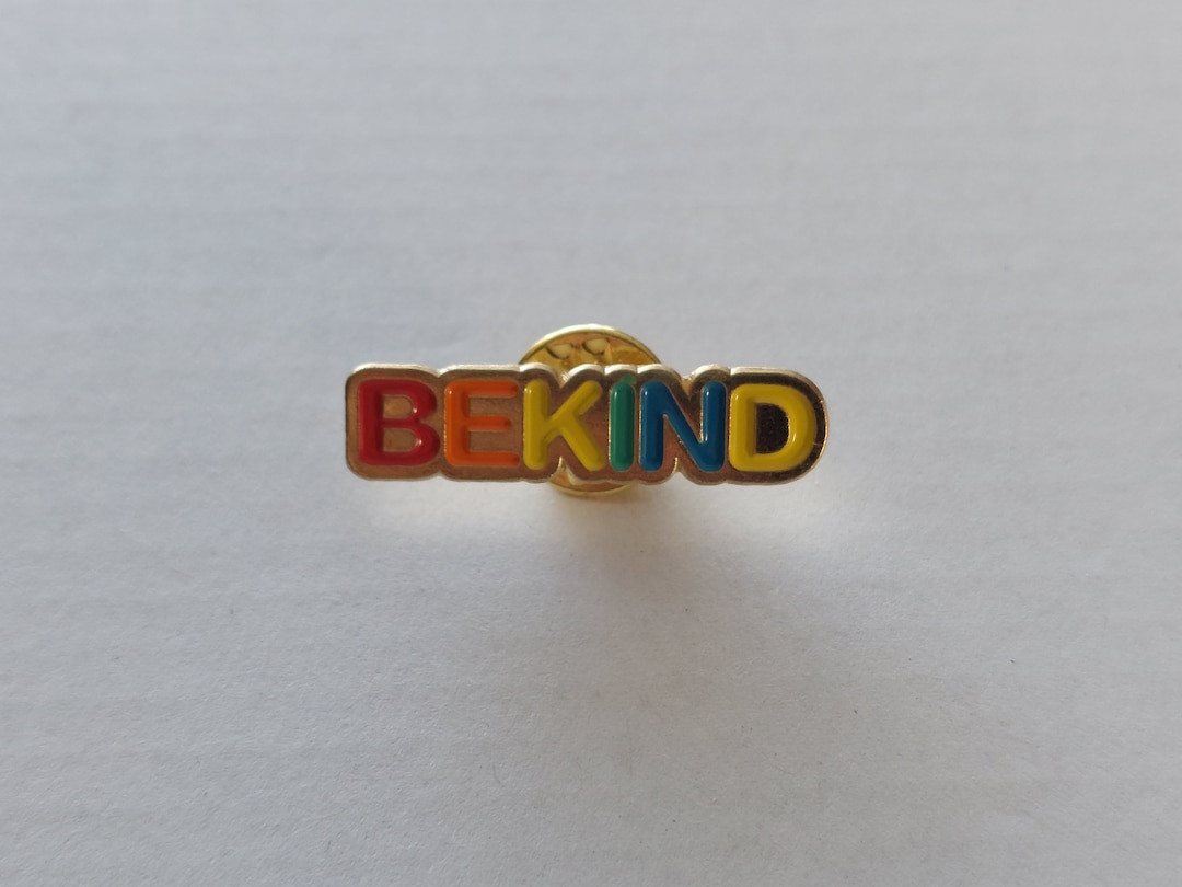 Be Kind Enamel Pin Etsy