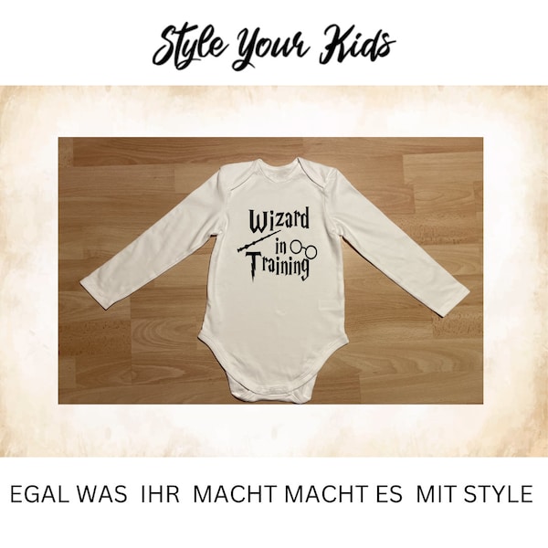 Baby Body Langarm Kurzarm Harry Potter inspiriert Wizard in Training| Harry Potter|Potter Body |Baby Potter| Harry Potter Body| Potterhead|