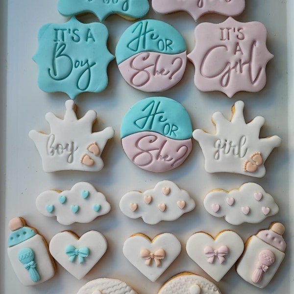 Gender Reveal Sugar Cookies Etsy