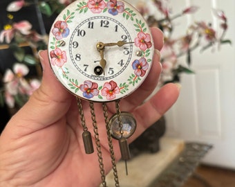 German mini pendulum wall clock