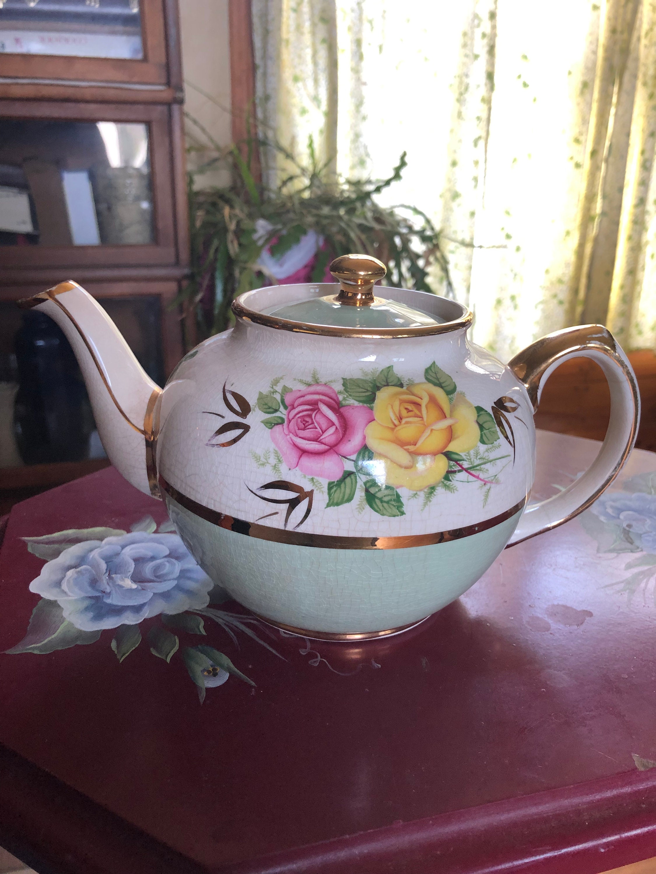 Sadler England Tea Pot Rare Find Etsy