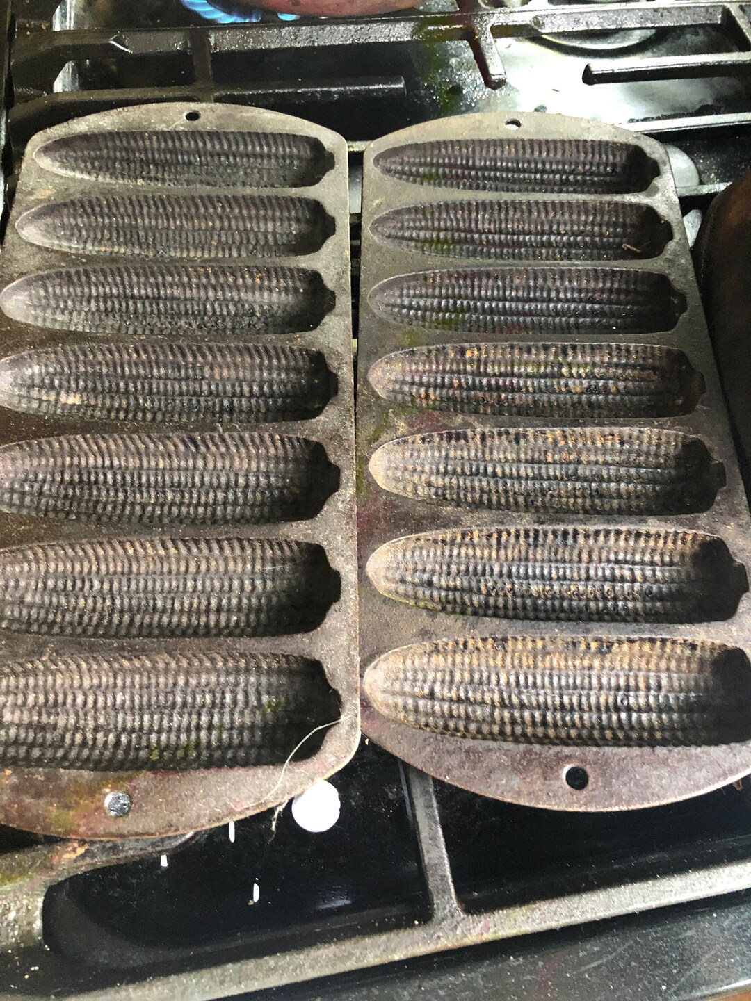 Cast Iron Corn Stick Bread Pans Pair Etsy