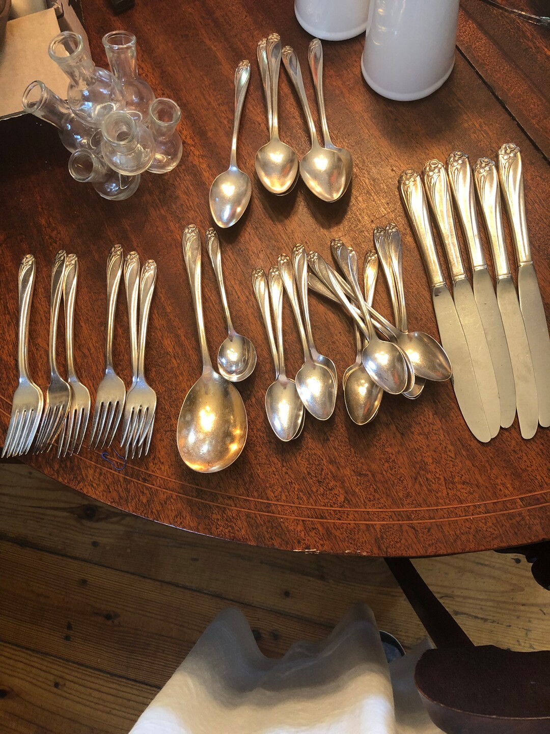 Daffodil Rogers Bros 31 Pc Silver Plate. Vintage Etsy