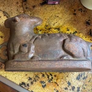 Griswold cast iron lamb cake mold zdjęcie 3