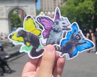 Fairy Animals Vinyl Stickers