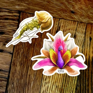 Flower Creature Vinyl Stickers