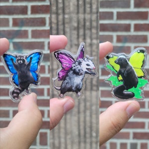 Trash Animal Fairy Acrylic Pin