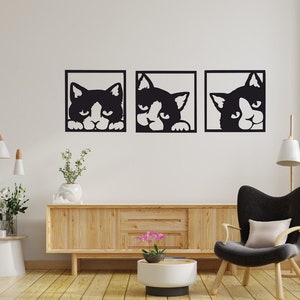 Cats Dxf File, Cat Art Svg, Cat Decor, Animal dxf, Cat Cut Files, Eps, Png files, Laser Cut, Plasma Cut, Router, Cricut, Vector Files, Metal