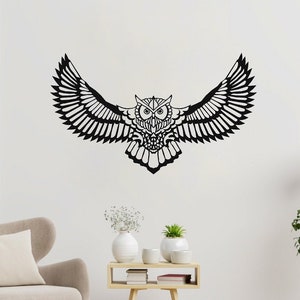 Eule Dxf Datei, Eule Art Svg, Eule Dekor, Tier dxf, Vogel Dxf, Svg, Eps, Png Dateien, Laser Cut, Plasma Cut, Router, Cricut, Vektordateien, Metall