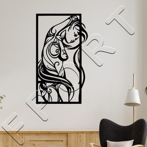 Cuerpo de mujer Svg, Cuerpo de niña Dxf, Arte abstracto de mujer Svg, Png, Para máquina Cnc, Corte por láser, Corte por plasma, Enrutador, Cricut, Archivos vectoriales, Metal