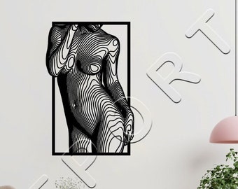 Woman Body Dxf, Girl Body SVG, Female Body, Abstract woman Svg, Png, For Cnc Machine, Laser Cutting, Plasma Cut, Router, Cricut, Vector File