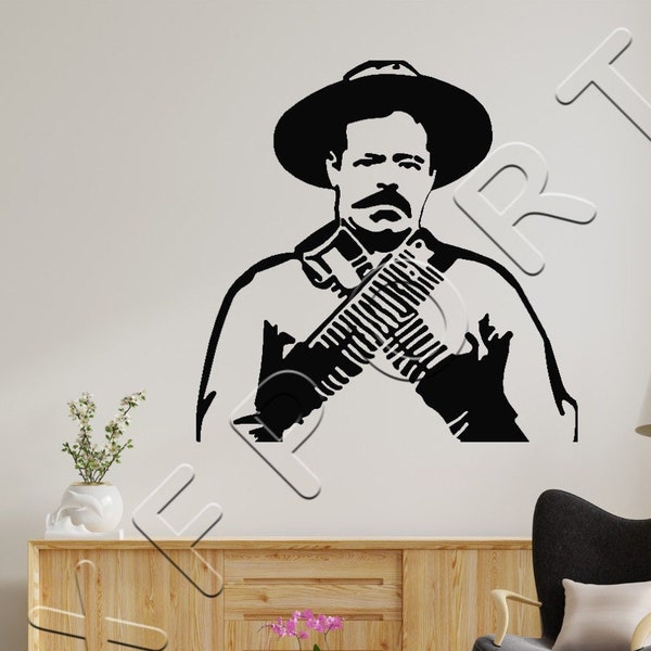 Pancho Villa Dxf, Emiliano Zapata, General Francisco-Pancho Villa, Svg, Eps, Png files, Laser Cut, Plasma Cut, Router, Cricut, Vector Files