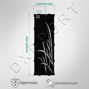 Astmuster Sichtschutz Dxf, Dekorative Panel dxf, Metall Panel Einsätze, SVG, Eps, Png Datei, Laser Cut,Plasma Cut, Fräser, Vektordatei