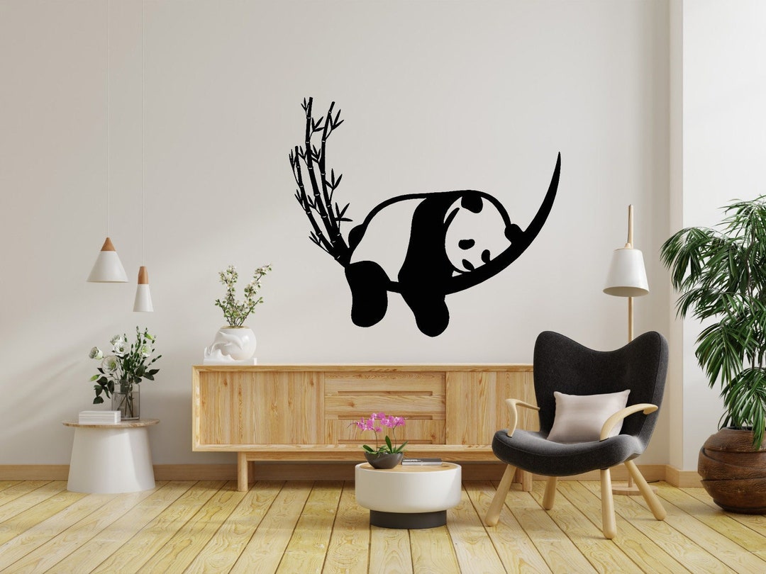 Panda Dxf File, Panda Bear Svg, Panda Decor, Animal Dxf, Dxf, Svg, Eps ...