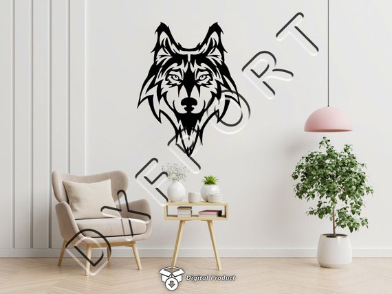 Wolf Dxf Wolf Pattern Dxf Svg Howling Wolf Dxf Wolf Art - Etsy