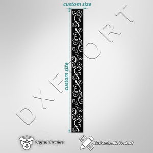 Dekoratives Panel dxf, Metal Privacy Screen Dxf, Metall Panel Inserts, Svg, Eps, Png Dateien, Laser Cut, Plasma Cut, Router, Cricut, Vektor Datei