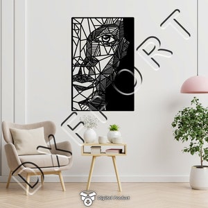 Frauen Cool Dxf, Frauen Silhouette, Frau Svg, Eps, Png-Dateien, für Cnc-Maschine, Laserschneiden, Plasma cut, Fräser, Cricut, Vektordateien, Metall