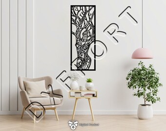 Tree Woman Dxf File, Tree Woman Branches Svg, Woman dxf, Svg, Eps, Png files, Laser Cut, Plasma Cut, Router, Cricut, Vector Files, Metal