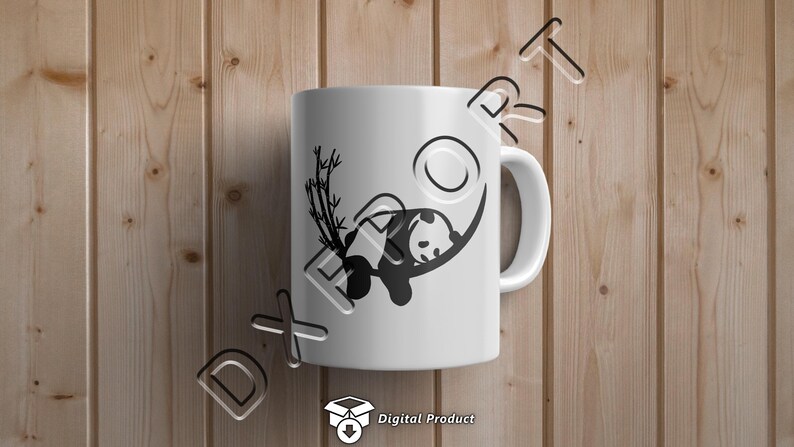 Panda Dxf File, Panda Bear Svg, Panda Decor, Animal Dxf, Dxf, Svg, Eps ...