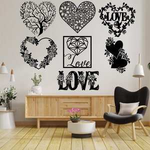Serce dxf, Serce miłości svg, walentynki dxf, Miłość svg, Miłość dxf, Eps, pliki PNG, Cięcie laserowe, Cięcie plazmowe, Router, Cricut, Pliki wektorowe, Metal