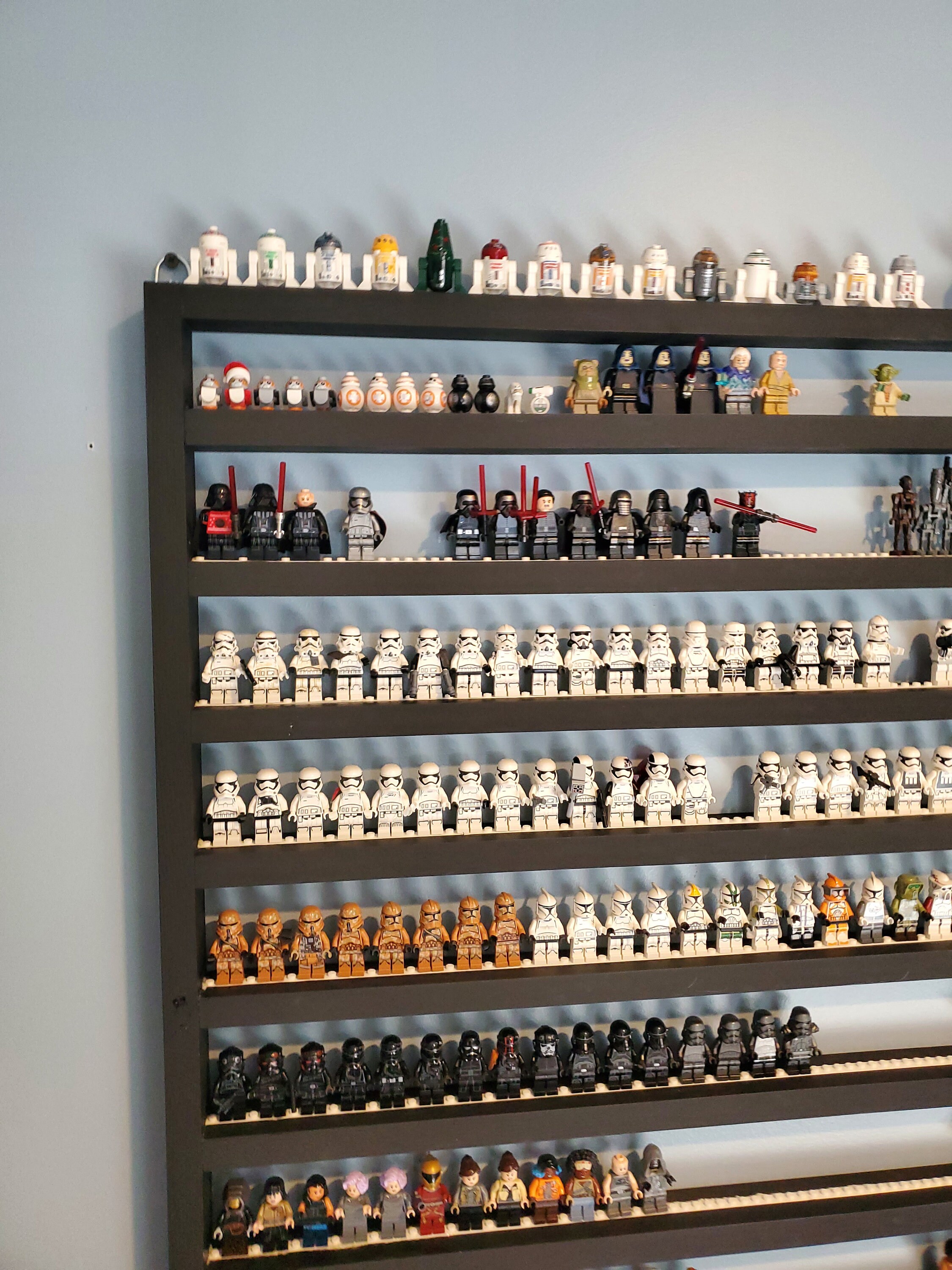 Wall Display Shelf for Lego Minifigures Black White or Etsy Canada