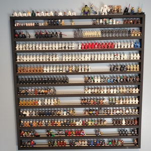 Custom Wall Display Shelf for Minifigures – Large Size, 500 Mini Figures