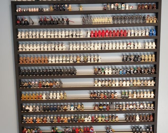 Custom Wall Display Shelf for Minifigures – Large Size, 500 Mini
