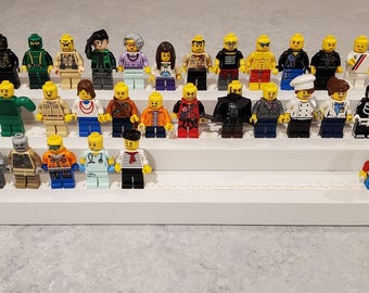 Desktop Display for Minifigures  - Black, White or Custom Color