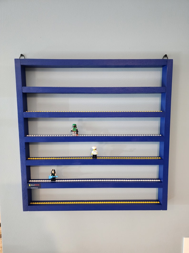 Wall Display Shelf for Lego Minifigures Black White Grey or Etsy