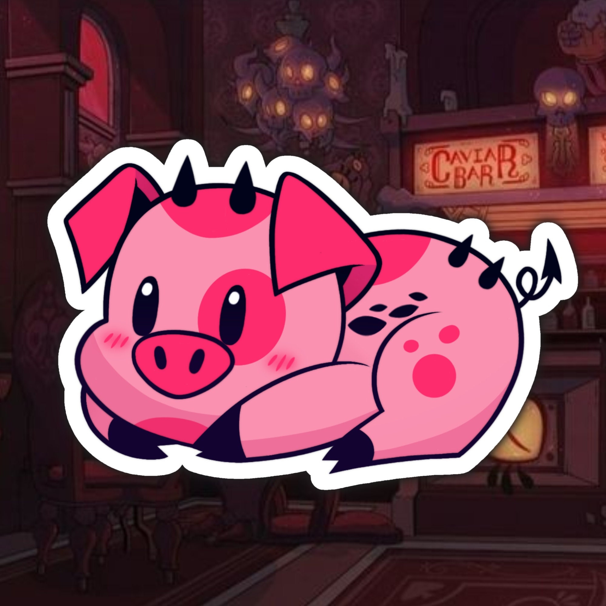 Fat Nuggets Sticker Hazbin Hotel Etsy
