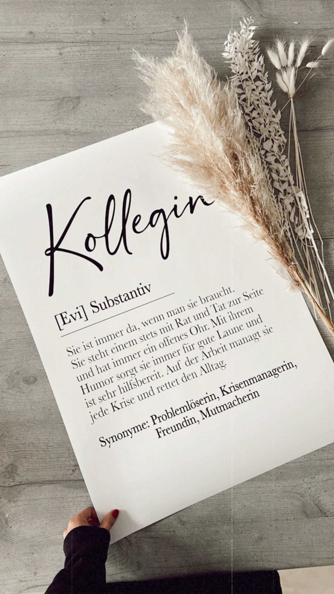 Definition COLLEAGUES Posters Personalized Picture Etsy