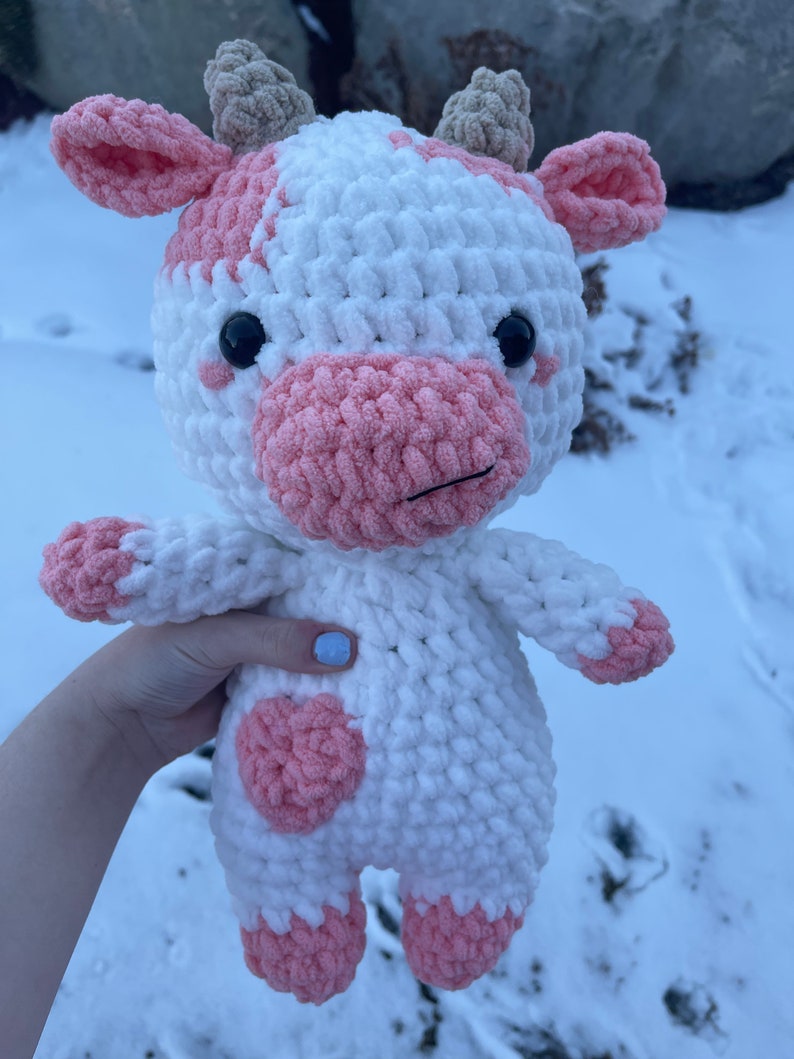 Crochet Strawberry Cow Etsy