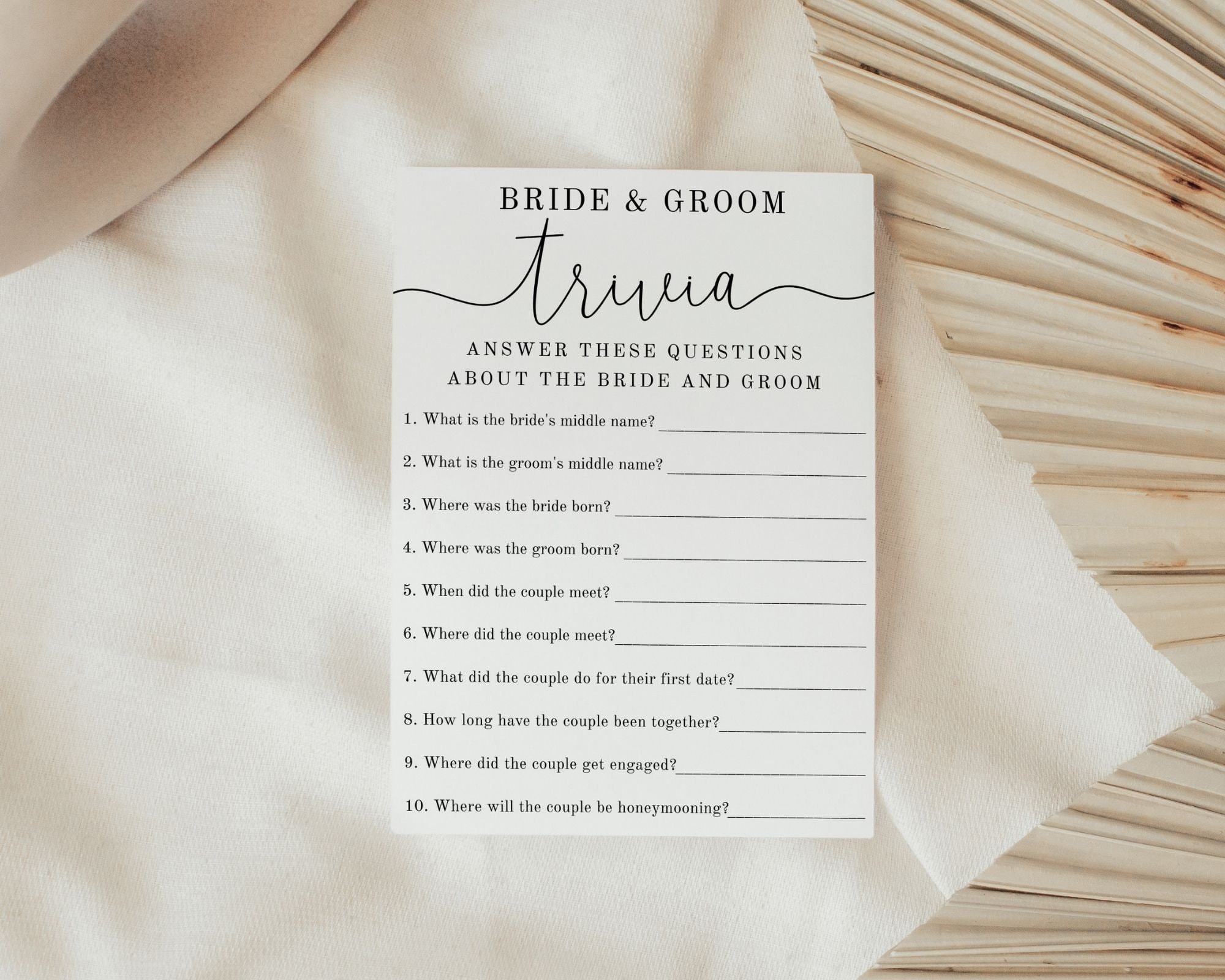 Wedding Table Games Wedding Guest Entertainment Wedding Games Fully