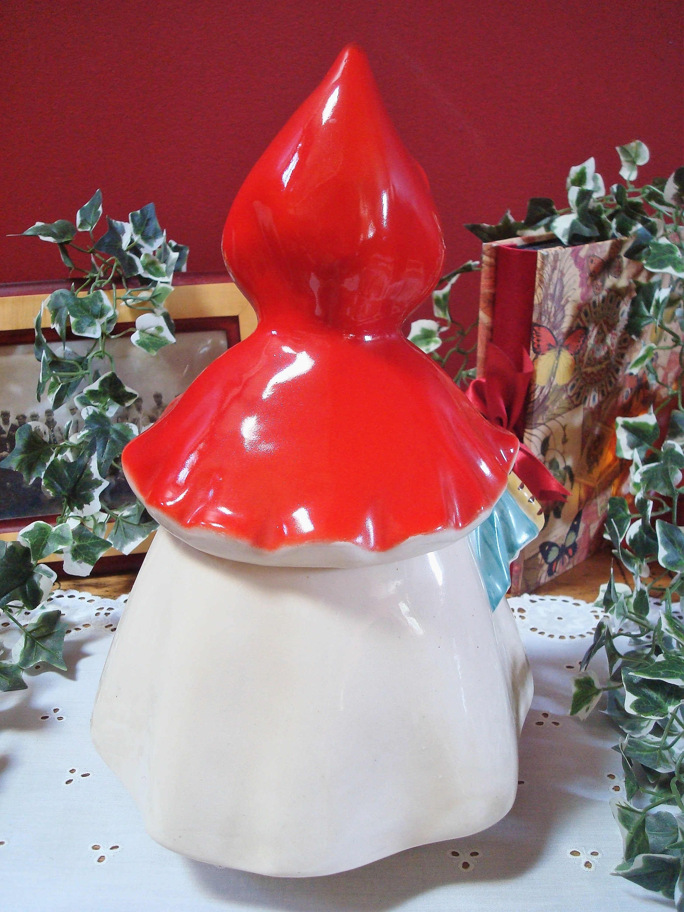 Vintage Scarce Little Red Riding Hood Cookie Jar With Brown - Etsy